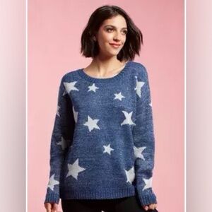 Coraline star sweater blue and silver size small laika